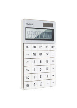 Калькулятор настольный Deli Nusign ENS041 белый 12-разр.