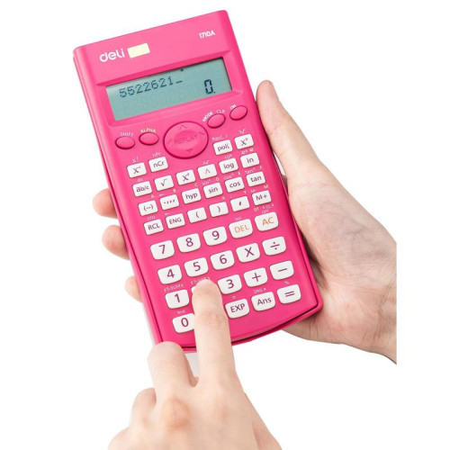 Калькулятор научный Deli E1710A/RED красный 10+2-разр.