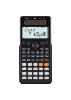 Калькулятор научный Deli ED82ES черный 10+2-разр.