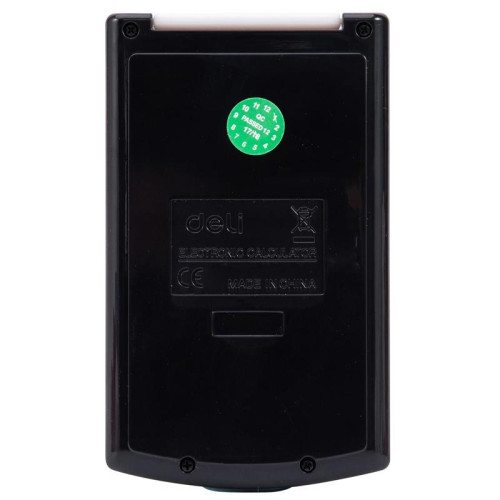 Калькулятор карманный Deli E39217/BLACK черный 8-разр.