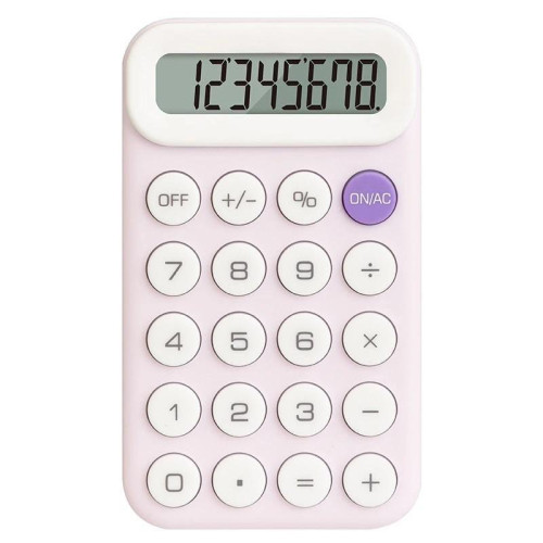 Калькулятор карманный Deli EM10 фиолетовый 8-разр.