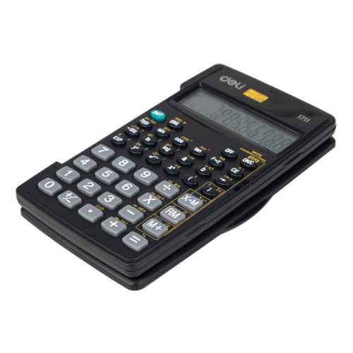Калькулятор научный Deli E1711 черный 8+2-разр.
