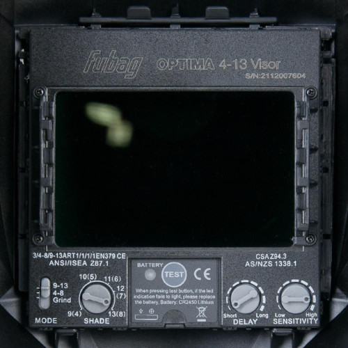 Маска сварщика Fubag IR 4-13G M филь.:хамел. кл.:1/1/1/2 см.экр.100x65мм серебристый (38439)
