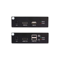 Приёмник/ OSNOVO Комплект для передачи HDMI, 2xUSB(клавиатура+мышь) и ИК управления по сети Ethernet, 