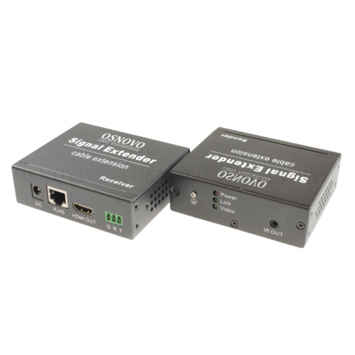 Комплект/ OSNOVO Комплект для передачи HDMI, RS232, ИК управления и питания по кабелю витой пары (HDBaseT). Расстояние передачи до 40м (4K2K(30Гц)), до 70м(1080p). Поддержка технологии Power over HDBaseT(PoH)