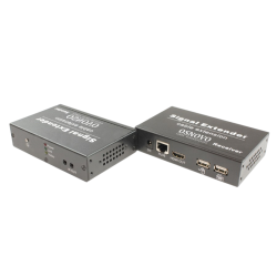 OSNOVO Комплект для передачи HDMI, USB(клавиатура и мышь), ИК управления и питания по кабелю витой пары (HDBaseT). Расстояние передачи до 40м (4K2K(30Гц)), до 70м (1080p). Поддержка технологии Power over HDBaseT(PoH). Поддержка HDMI 1.4 и HDCP 1.2. Порты 