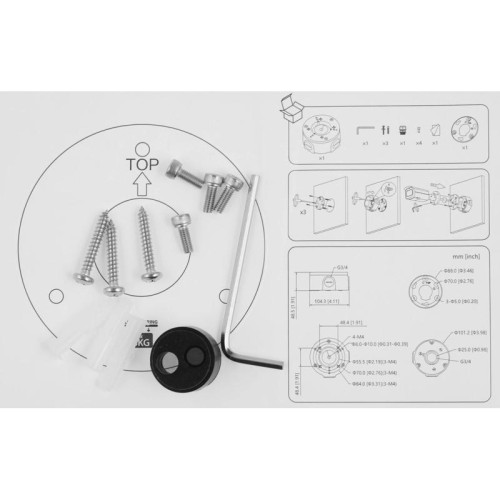 Монтажная коробка Dahua DH-PFA3300R DH-PFA3300R(АНАЛОГ DH-PFA134)