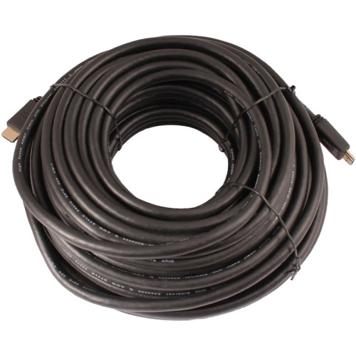 Кабель аудио-видео LAZSO WH-111 HDMI (m)/HDMI (m) 25м. позолоч.конт. черный (WH-111(25M))
