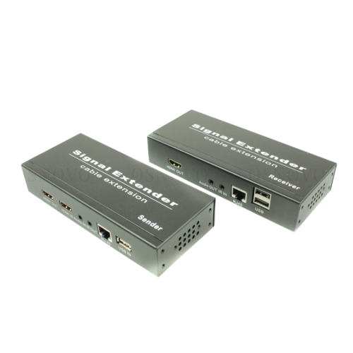 Комплект/ TLN-HiKM2+RLN-HiKM2 Комплект для передачи HDMI, 2хUSB(клавиатура+мышь) и ИК управления по сети Ethernet. Расстояние передачи 