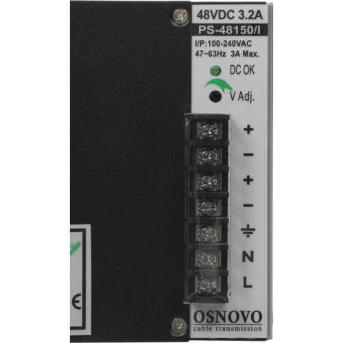 Блок питания AC/DC Osnovo PS-48150/I 45В 53В 150Вт Блок питания AC/DC Osnovo PS-48150/I 45В 53В 150Вт