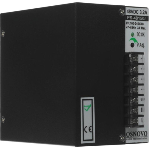 Блок питания AC/DC Osnovo PS-48150/I 45В 53В 150Вт Блок питания AC/DC Osnovo PS-48150/I 45В 53В 150Вт