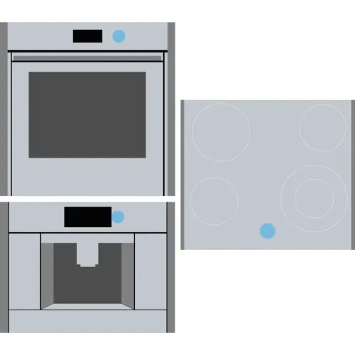 Аксессуар для встраиваемой техники NEFF/ Аксессуар для встраиваемой техники NEFF, Twist Pad Flex, магнитный вращающийся переключатель для удобного управления духовкой, варочной панелью и кофеваркой, цвет черный
