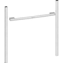 Аксессуар для встраиваемой техники NEFF/ Аксессуар для встраиваемой техники NEFF, набор для декорирования духового шкафа (60см), боковые грани и ручка, подходит для техники серии N90 и N70, цвет серебристый металлик