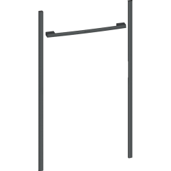 Аксессуар для встраиваемой техники NEFF/ Аксессуар для встраиваемой техники NEFF, набор для бесшовного соединения духового шкафа (60см) и СВЧ (38см) , боковые грани и ручка, подходит для техники серии N90 и N70, цвет серый