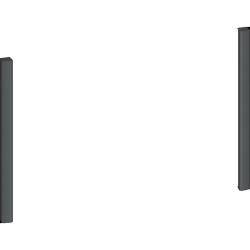 Аксессуар для встраиваемой техники NEFF/ Аксессуар для встраиваемой техники NEFF, набор для декорирования встраиваемой СВЧ (38см), боковые грани, подходит для техники серии N90 и N70, цвет серый