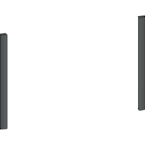 Аксессуар для встраиваемой техники NEFF/ Аксессуар для встраиваемой техники NEFF, набор для декорирования встраиваемой СВЧ (38см), боковые грани, подходит для техники серии N90 и N70, цвет серый