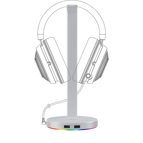 Подставка для наушников Razer Base Station Chroma V2 - Mercury/ Razer Base Station V2 Chroma - Mercury