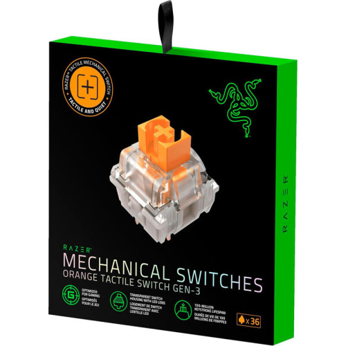 Набор свитчей для клавиатуры Razer Mechanical Switches Pack - Orange Tactile Switch/ Razer Mechanical Switches Pack - Orange Tactile Switch Набор свитчей для клавиатуры Razer Mechanical Switches Pack - Orange Tactile Switch/ Razer Mechanical Switches Pack - Orange Tactile Switch