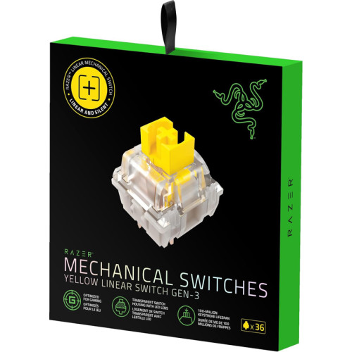 Набор свитчей для клавиатуры Razer Mechanical Switches Pack - Yellow Linear Switch/ Razer Mechanical Switches Pack - Yellow Linear Switch