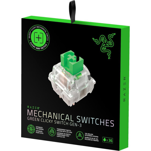 Набор свитчей для клавиатуры Razer Mechanical Switches Pack - Green Clicky Switch/ Razer Mechanical Switches Pack - Green Clicky Switch Набор свитчей для клавиатуры Razer Mechanical Switches Pack - Green Clicky Switch/ Razer Mechanical Switches Pack - Green Clicky Switch