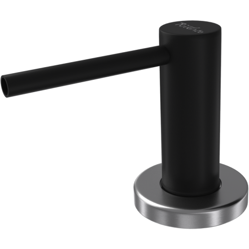 Дозатор RIVELATO, объем емкости для жидкого мыла 250 мл, отверстие для монтажа d-35 мм, цвет антрацит