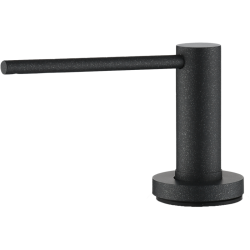 Дозатор RIVELATO, объем емкости для жидкого мыла 410 мл, отверстие для монтажа d-35 мм, цвет антрацит