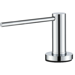 Дозатор RIVELATO, объем емкости для жидкого мыла 410 мл, отверстие для монтажа d-35 мм, цвет хром