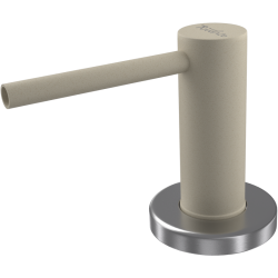 Дозатор RIVELATO, объем емкости для жидкого мыла 250 мл, отверстие для монтажа d-35 мм, цвет темно-бежевый