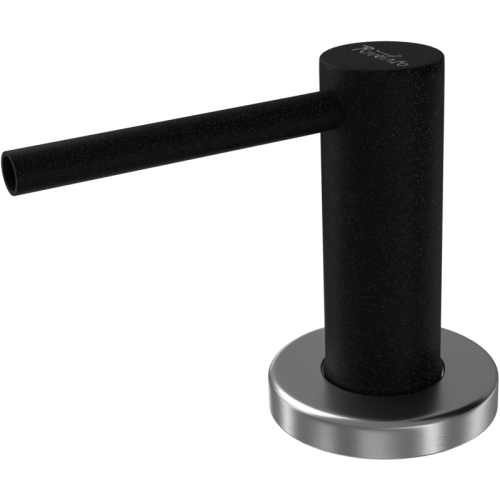 Дозатор RIVELATO, объем емкости для жидкого мыла 250 мл, отверстие для монтажа d-35 мм, цвет черный