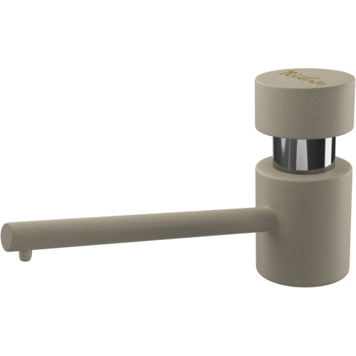 Дозатор RIVELATO, объем емкости для жидкого мыла 500 мл, отверстие для монтажа d-35 мм, цвет темно-бежевый