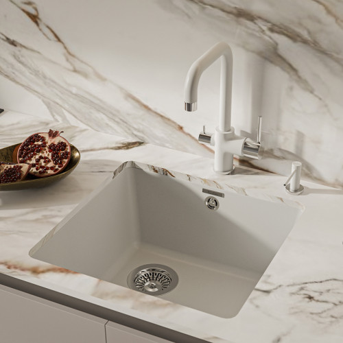 Дозатор RIVELATO, объем емкости для жидкого мыла 250 мл, отверстие для монтажа d-35 мм, цвет иней