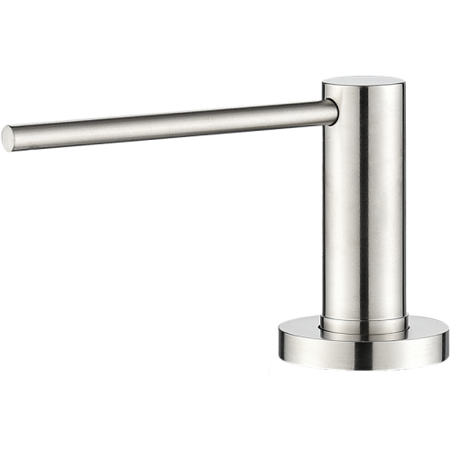 Дозатор RIVELATO, объем емкости для жидкого мыла 410 мл, отверстие для монтажа d-35 мм, цвет нержавеющая сталь