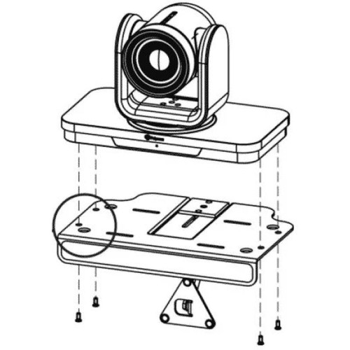 Монтажная консоль/ Mounting solution for EagleEyeIV-12x&4x. Mounts on the wall/other flat surfaces over 6.5in deep or flat screen displays greater than 5/8in thick. Includes tripod mount. Also supports EagleEye Director, EagleEye HD, EagleEye III, EagleEy