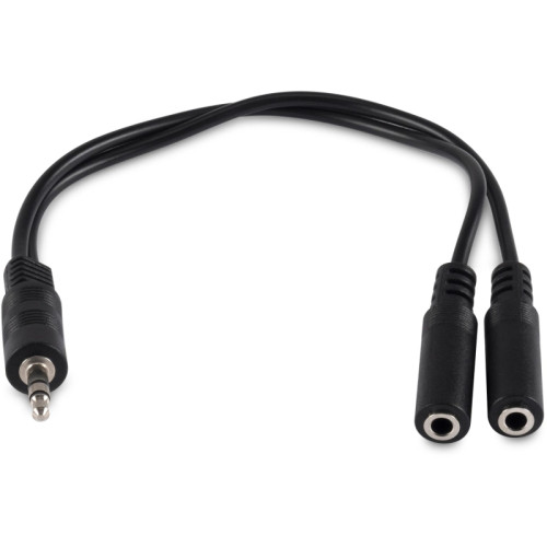 Адаптер аудио Buro BU-2XJACK-JACK 2xJack 3.5 (f)/Jack 3.5 (m) 0.2м. черный