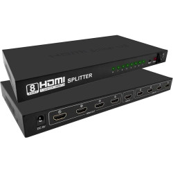 Сплиттер аудио-видео Premier 5-872-8 HDMI (f)/8xHDMI (f) черный