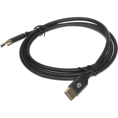 Кабель аудио-видео Digma V1.4 DisplayPort (m)/DisplayPort (m) 1.5м. черный (D-DP-V1.4-1.5M)