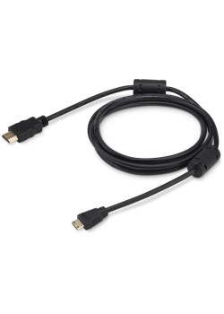 Кабель аудио-видео Buro HDMI 1.4 HDMI (m)/Mini HDMI (m) 1.8м. феррит.кольца позолоч.конт. черный (MINIHDMI-1.8M)
