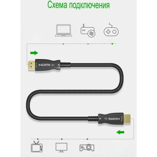 Кабель соединительный аудио-видео Premier 5-806 40.0 HDMI (m)/HDMI (m) 40м. позолоч.конт. черный