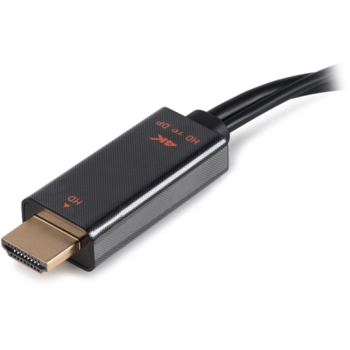 Переходник Buro HDMI (m)/DisplayPort (f) черный (BU-HDMI(M)-DP(F))