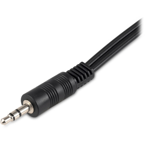 Адаптер аудио Buro BU-2XJACK-JACK 2xJack 3.5 (f)/Jack 3.5 (m) 0.2м. черный