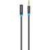 Кабель-удлинитель Vention аудио Jack 3,5 mm M/Jack 3,5 mm F - 1,5 м Тканевая оплетка