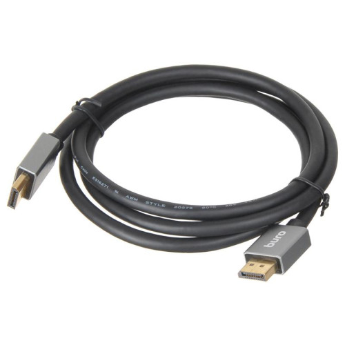 Кабель аудио-видео Buro V1.4 DisplayPort (m)/DisplayPort (m) 1.5м. позолоч.конт. черный (BHP-DPP-1.4-1.5G)
