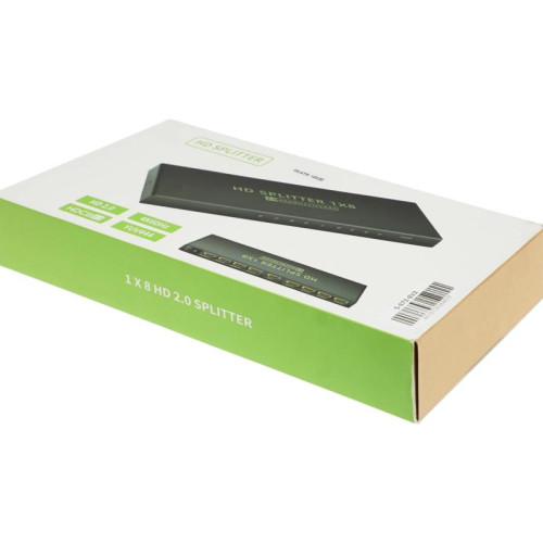 Сплиттер аудио-видео Premier 5-872-8V2 HDMI (f)/8xHDMI (f) черный