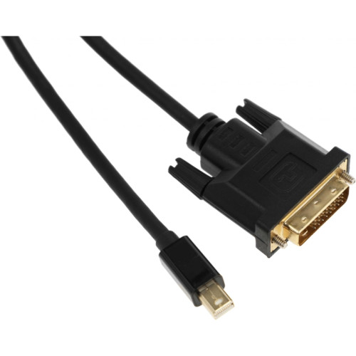 Кабель аудио-видео Buro 1.1v miniDisplayport (m)/DVI-D (Dual Link) (m) 2м. позолоч.конт. черный (BHP MDPP-DVI-2)