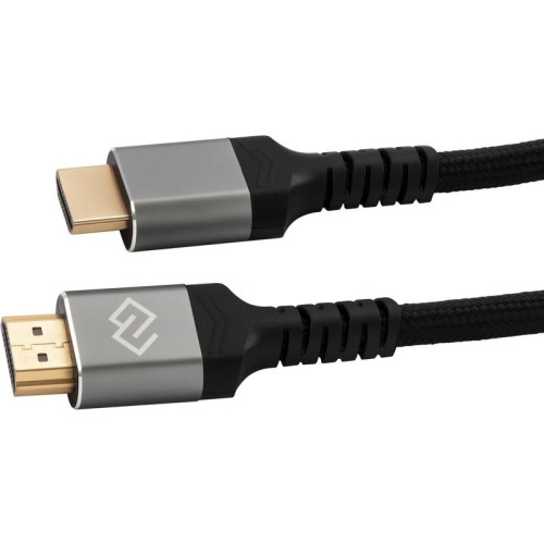 Кабель аудио-видео Digma HDMI (m)/HDMI (m) 2м. феррит.кольца позолоч.конт. черный (D-HDMI-2FF-V2.1-2M)
