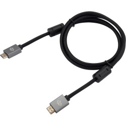 Кабель аудио-видео Digma HDMI (m)/HDMI (m) 1.5м. феррит.кольца позолоч.конт. черный (D-HDMI-2FF-V2.0-1.5M)