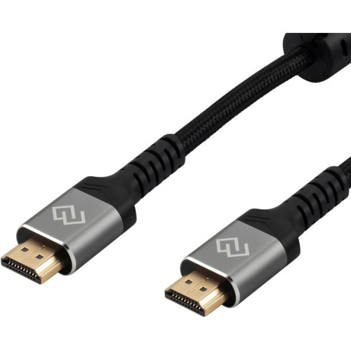Кабель аудио-видео Digma HDMI (m)/HDMI (m) 3м. феррит.кольца позолоч.конт. черный (D-HDMI-2FF-V2.1-3M)