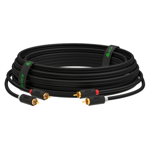 GCR Кабель 20.0m аудио 2 х RCA / 2 х RCA , GOLD, черный, GCR-53114 GCR Кабель 20.0m аудио 2 х RCA / 2 х RCA , GOLD, черный, GCR-53114