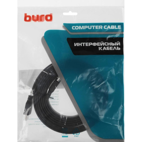 Кабель аудио-видео Buro BU-HDMI-FLAT-v1.4-3m HDMI (m)/HDMI (m) 3м. феррит.кольца позолоч.конт. черный