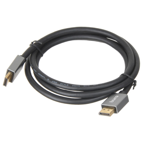 Кабель аудио-видео Buro V1.4 DisplayPort (m)/DisplayPort (m) 1.5м. позолоч.конт. черный (BHP-DPP-1.4-1.5G)